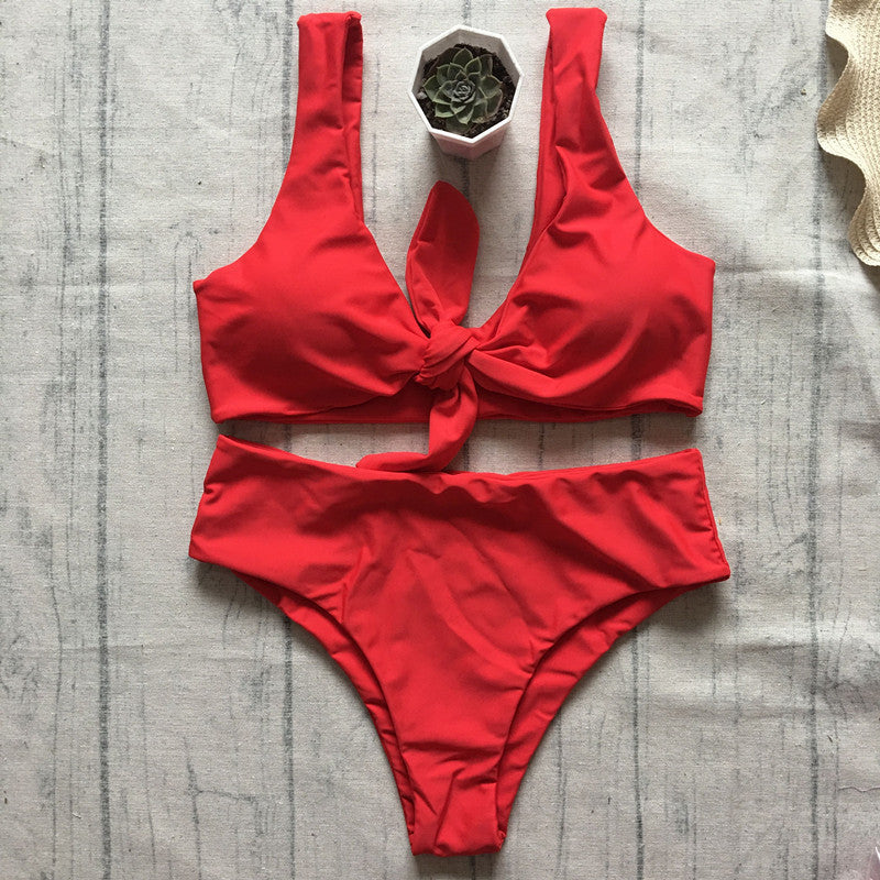 Geknöpfte Damen Bikini Oberteile mit hoher Taille von MODEGEIST