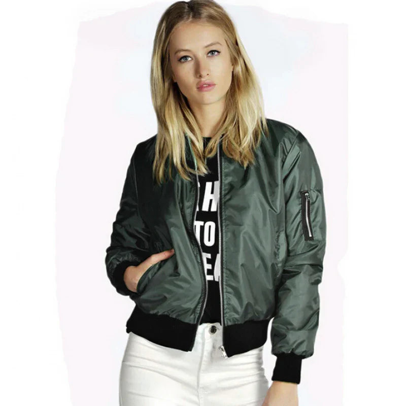 ModeGeist | Bomber-Übergangsjacke Langarm
