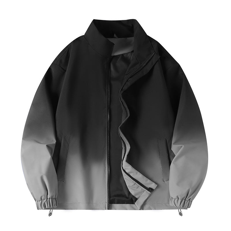 Herren stylische Übergangsjacke mit innovativem Farbverlauf ModeGeist