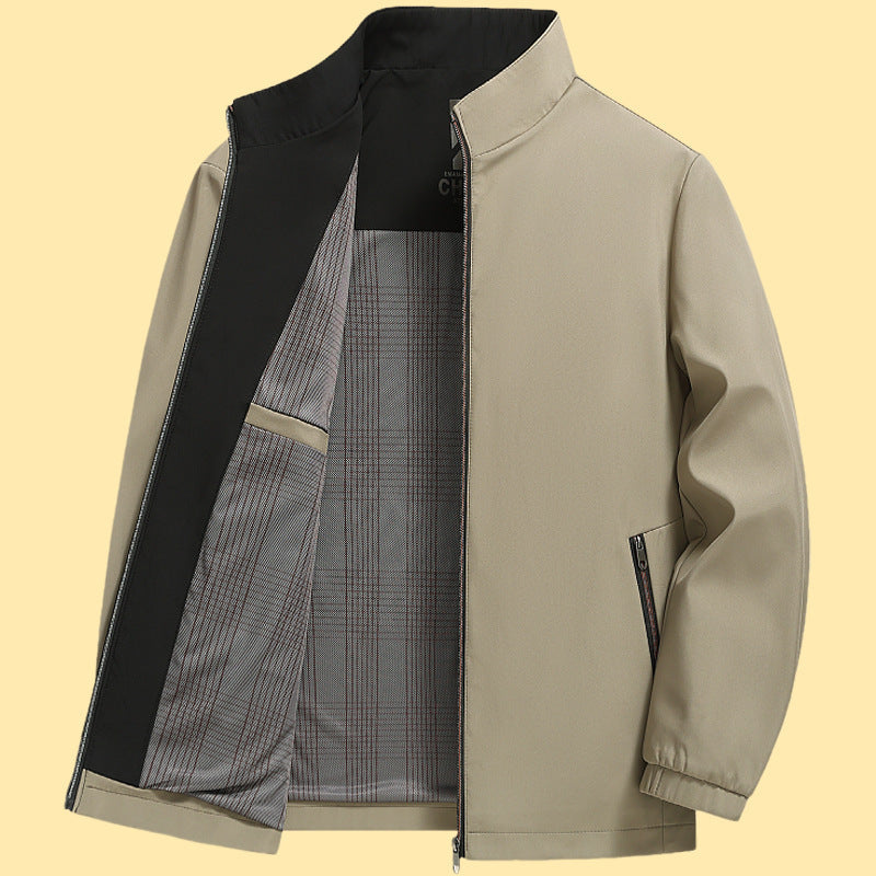 Herren elegante Freizeitjacke mit Stehkragen ModeGeist