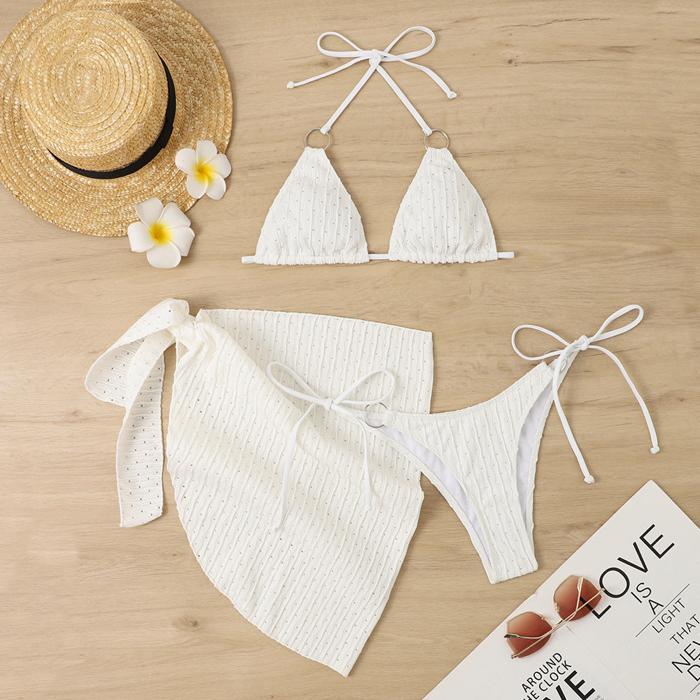 Bikini Dreieck Damen Set, verstellbar, mit Pareo MODEGEIST
