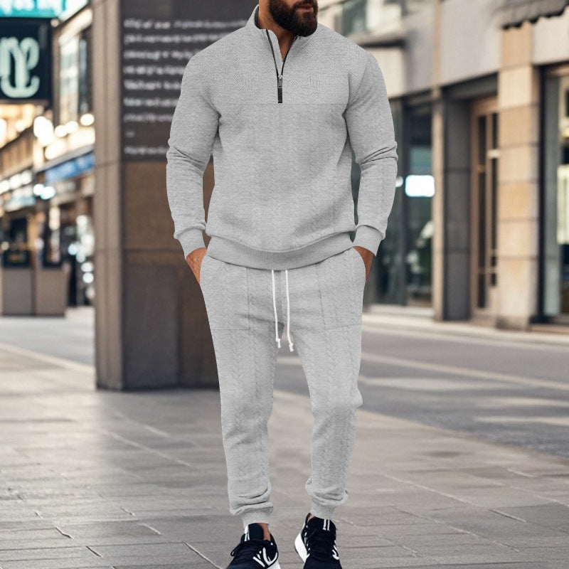 Herren Sportliches Freizeit-Set aus atmungsaktivem Material mit strukturiertem Design ModeGeist