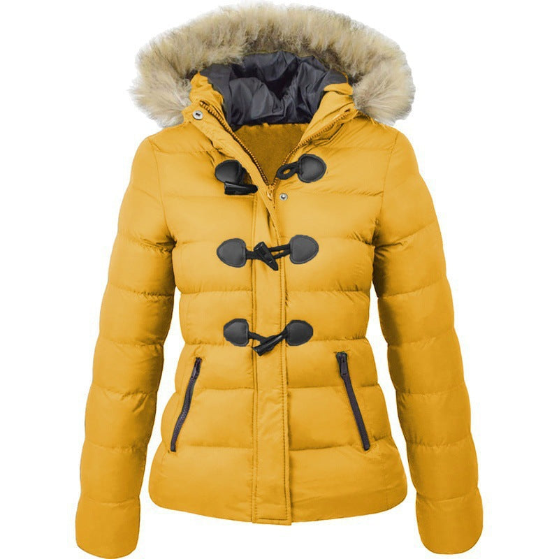 Damen Wintersicherheitsjacke mit abnehmbarer Kapuze ModeGeist