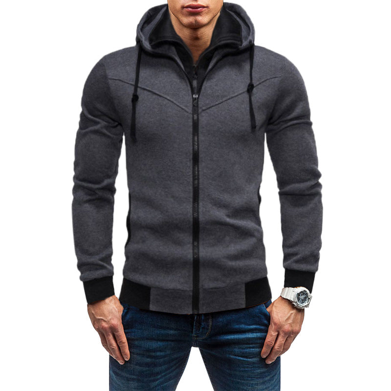 Herren Fleece-Kapuzenjacke mit stylischem Design und praktischen Taschen ModeGeist