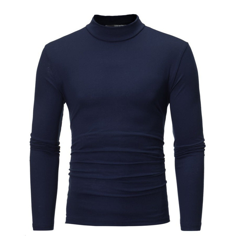 Herren Rollkragen Langarmshirt mit figurbetontem Schnitt und atmungsaktiver Stretch-Qualität ModeGeist