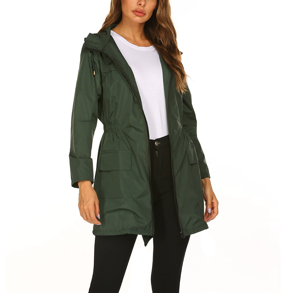 ModeGeist | Regenjacke mit Kapuze Lang