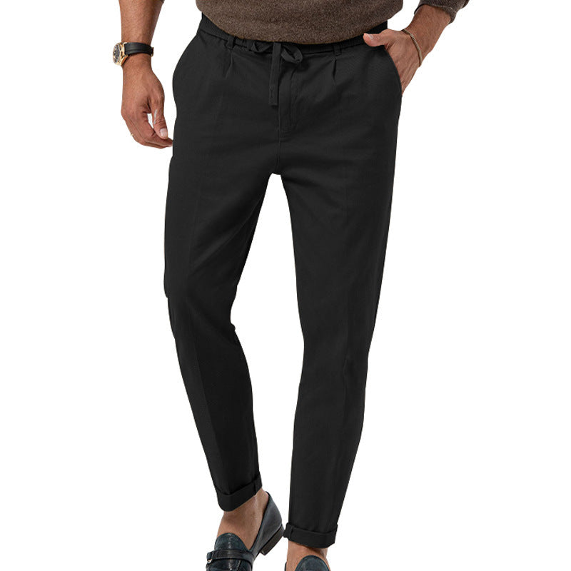 Herren Elegante Leinenhose mit elastischem Bund und praktischen Taschen ModeGeist