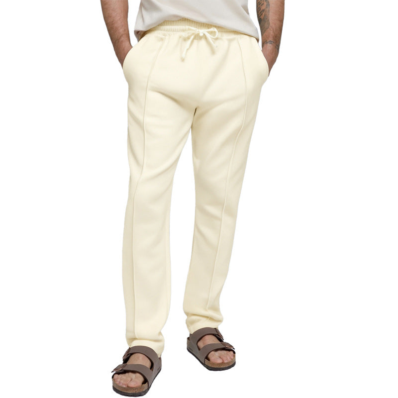 Herren sportliche Freizeithose mit elastischem Bund und seitlichen Eingrifftaschen ModeGeist