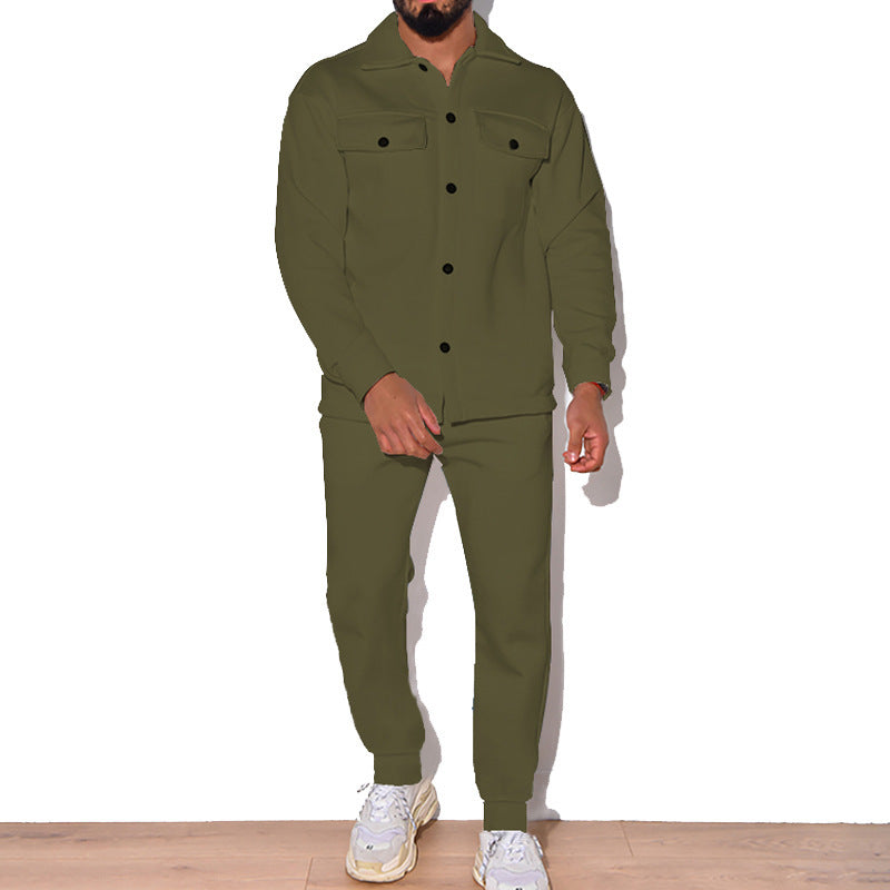 Herren Lässiges Set aus Hemd und Jogginghose ModeGeist