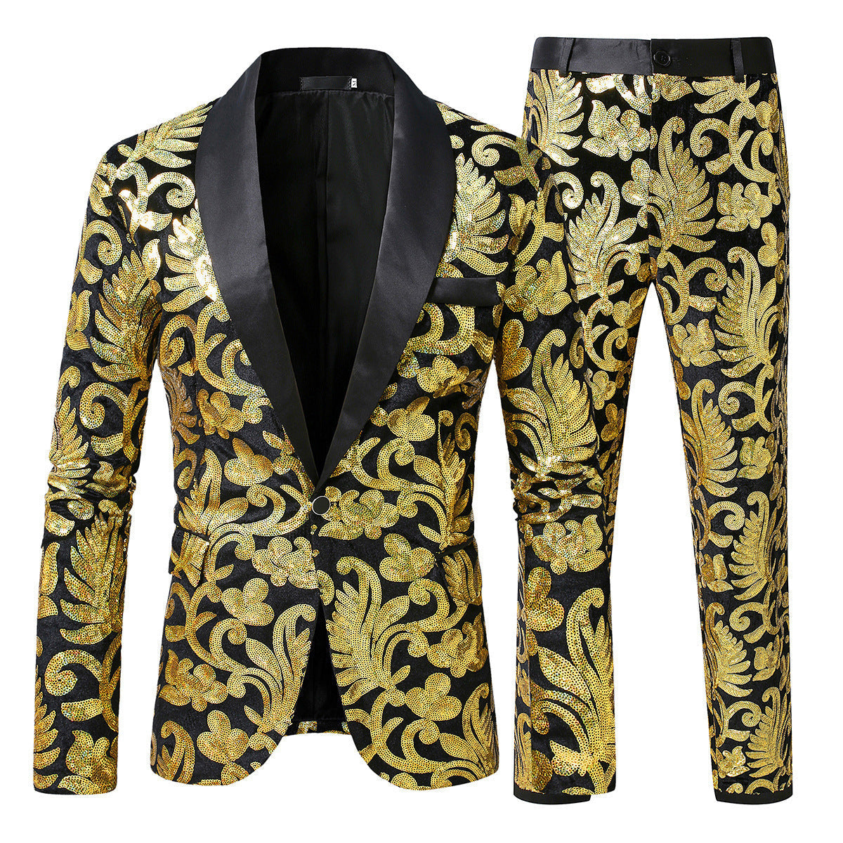 Herren glamouröses Pailletten-Anzugset ModeGeist
