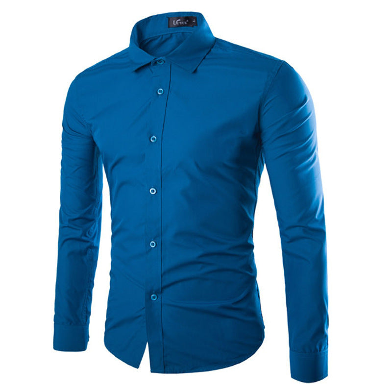 Herren elegante Langarmhemd ModeGeist