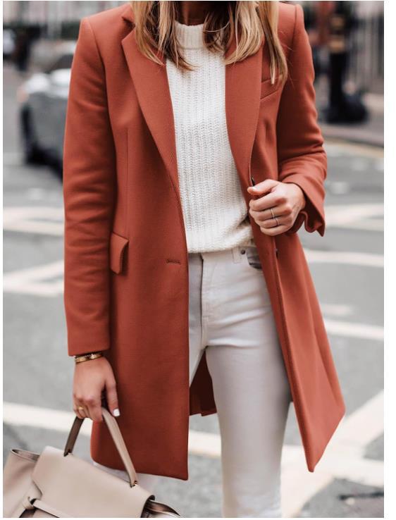 Damen eleganter taillierter Übergangsblazer ModeGeist