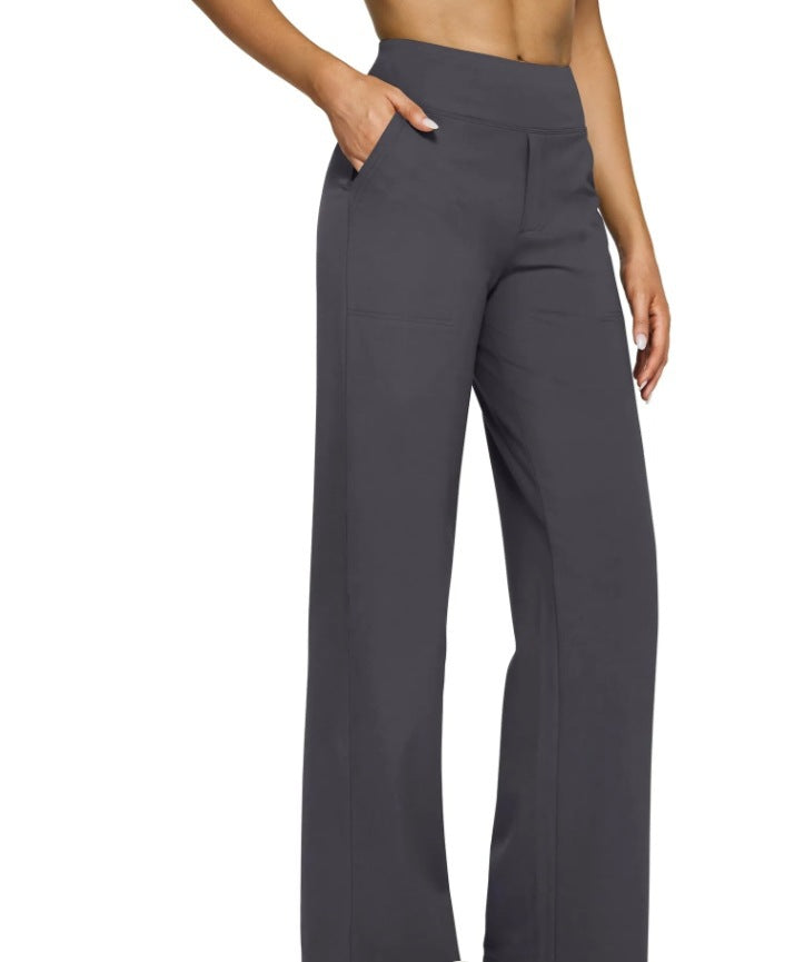 Modische Damen-Sporthose mit hoher Taille und weitem Schnitt