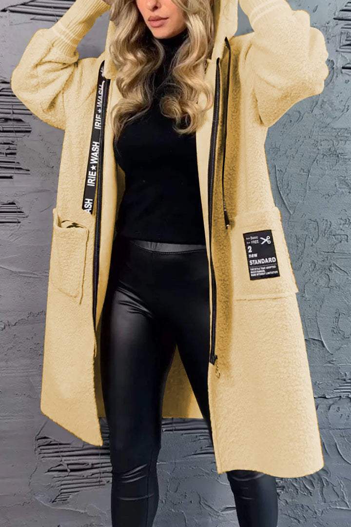 Damen Kuschelige Teddyjacke mit praktischen Taschen ModeGeist