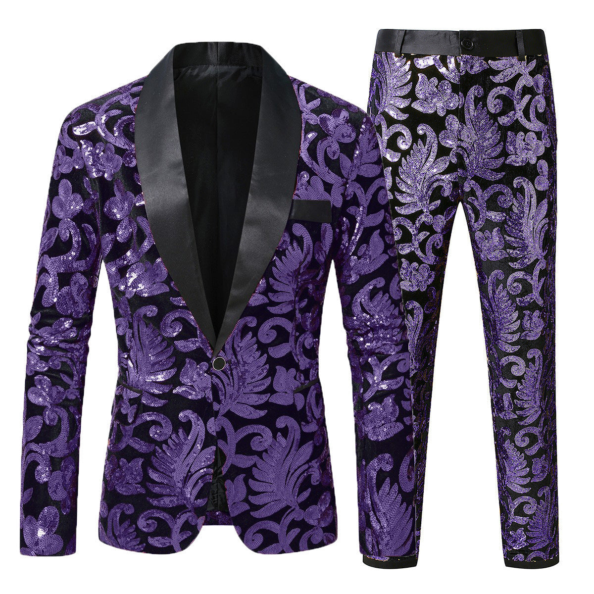 Herren glamouröses Pailletten-Anzugset ModeGeist