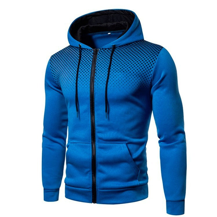 Herren sportliche Kapuzenjacke mit atmungsaktiven Einsätzen ModeGeist