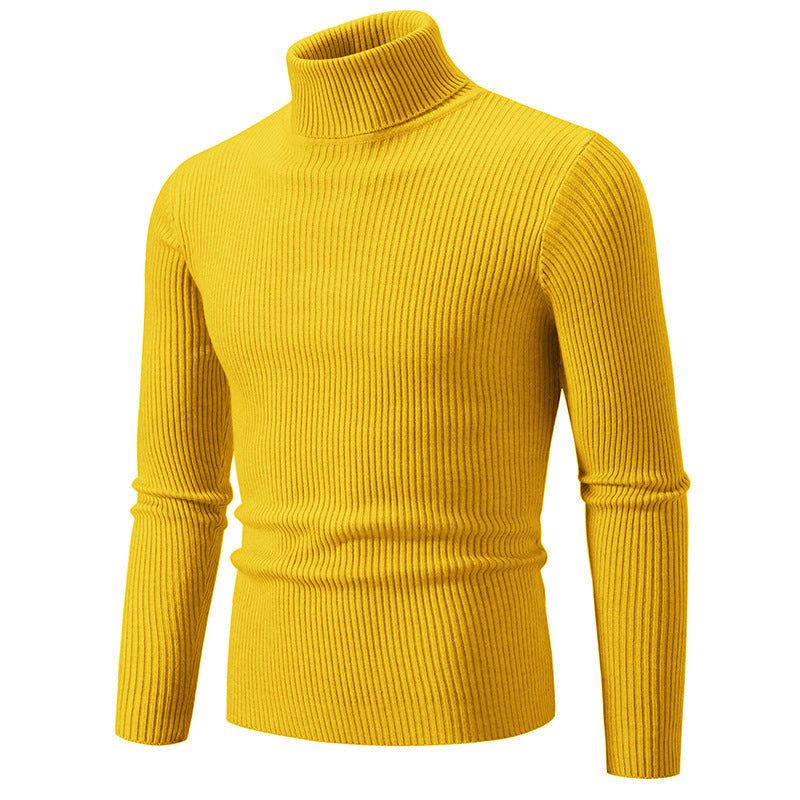 Herren feiner Rollkragenpullover aus langlebigem Strickmaterial ModeGeist