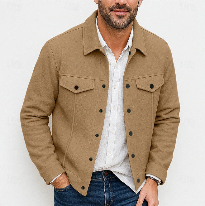 Herren stylische Utility-Jacke mit gepolsterten Taschen ModeGeist