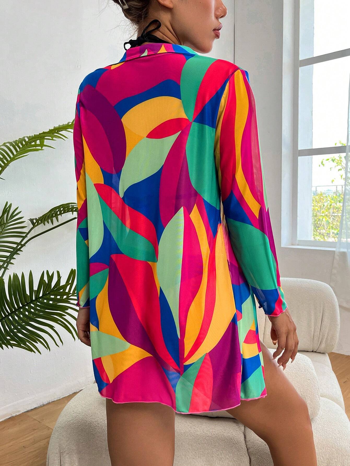 Modische Damen-Langarm Bluse