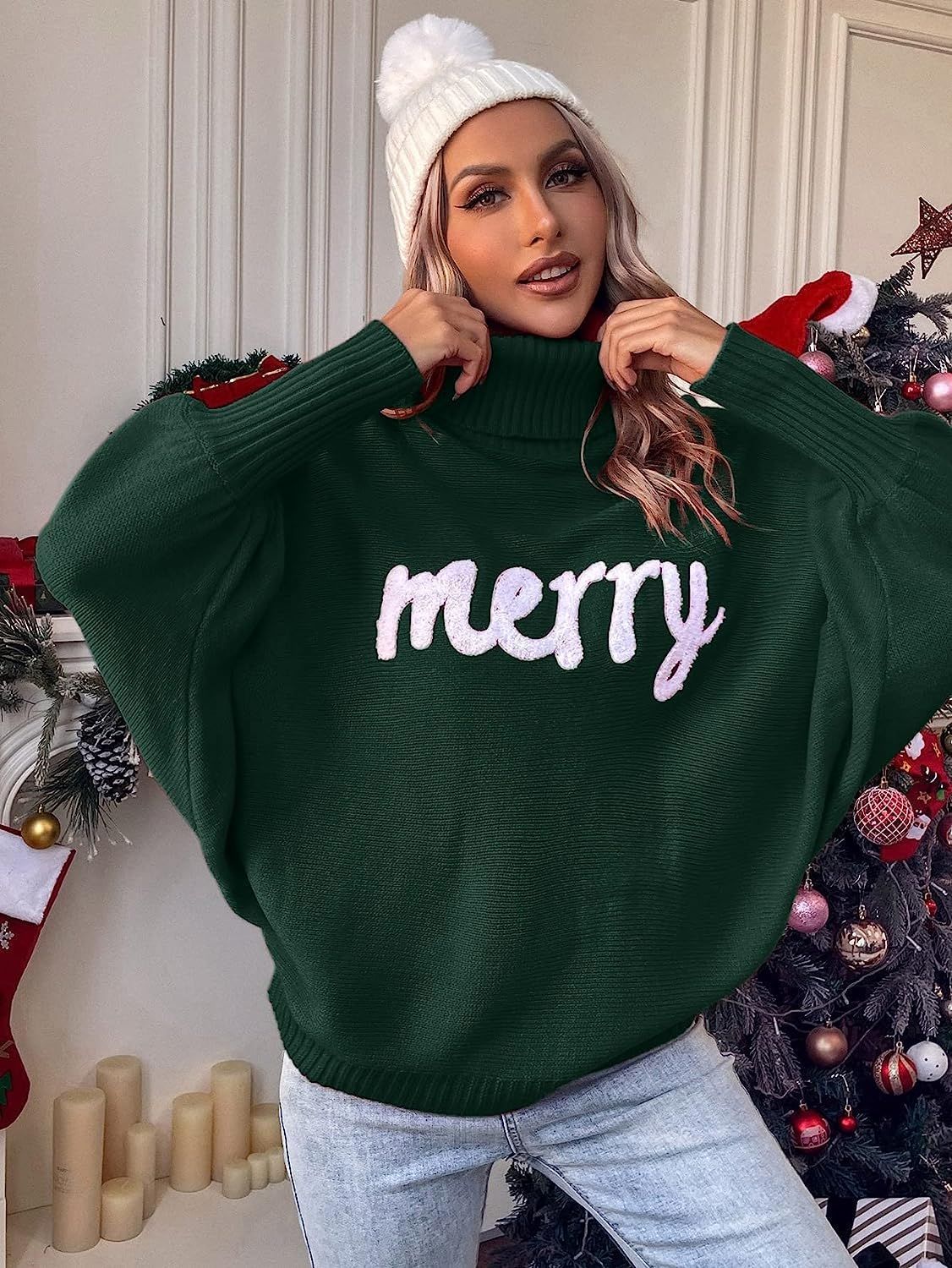 Damen Oversized Rollkragenpullover ModeGeist