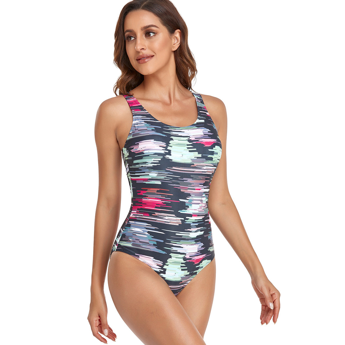 Moderner Badeanzug für Damen mit grafischem Design von MODEGEIST