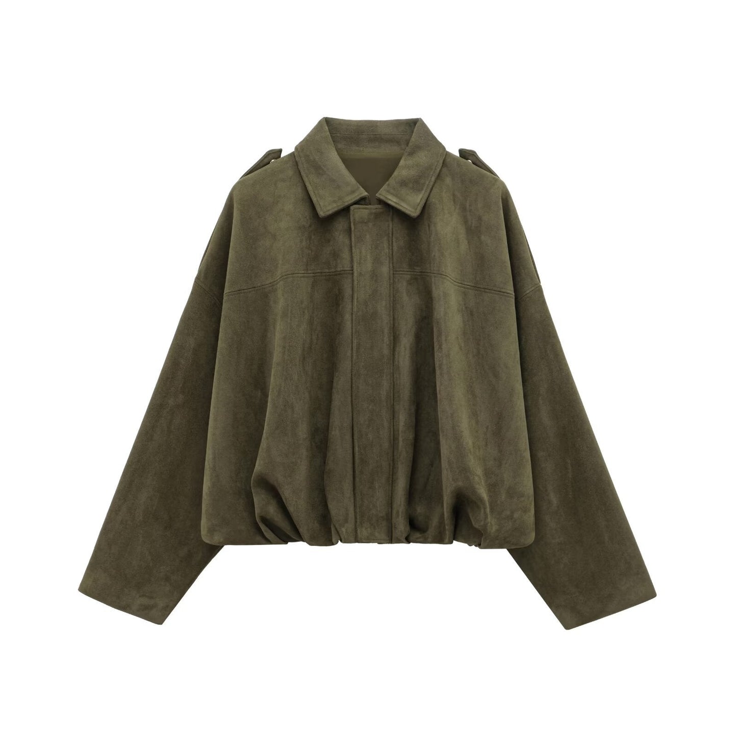 Damen Oversizedjacke aus weichem Textil mit modernem Schnitt ModeGeist