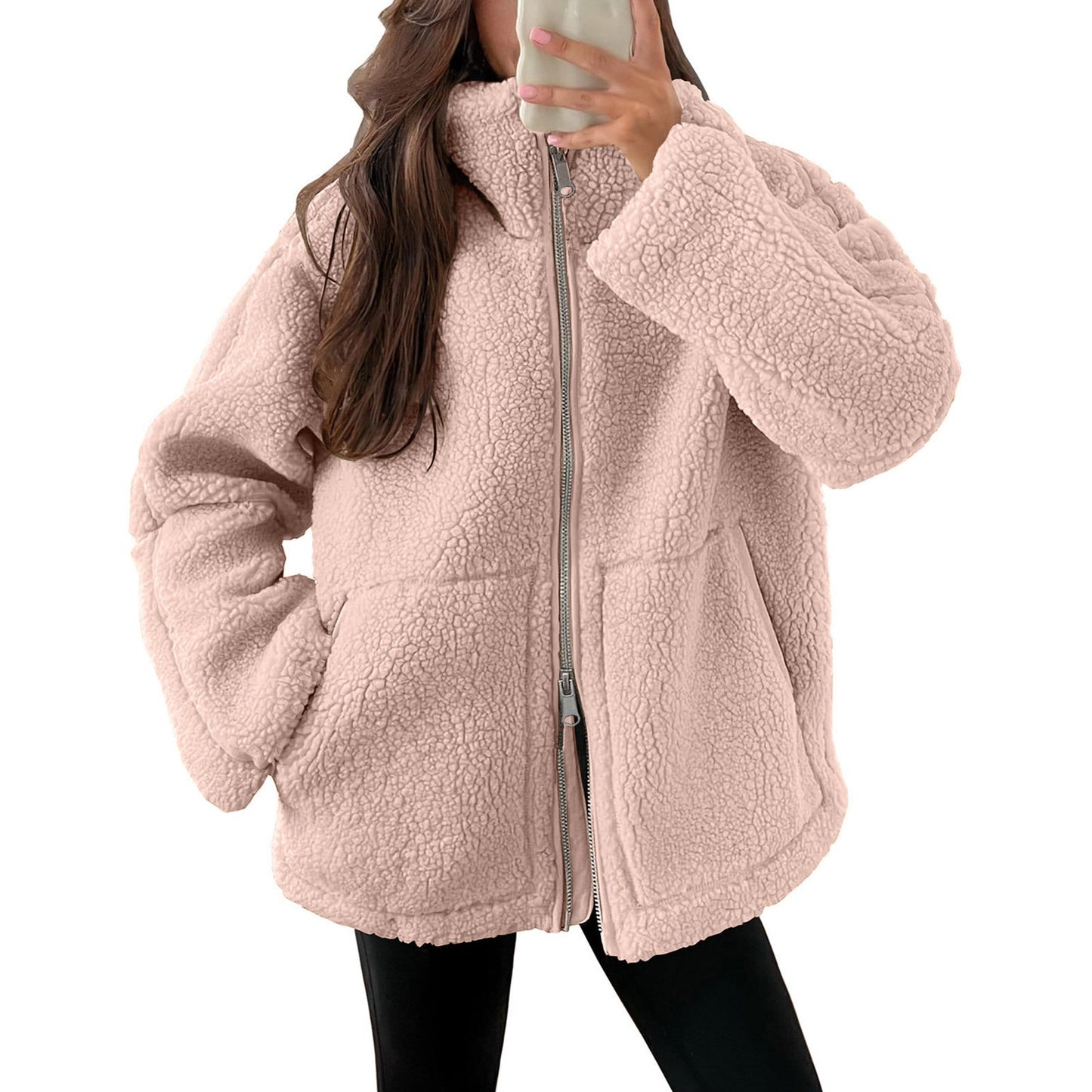 Damen Gemütlicher Fleece-Hoodie ModeGeist