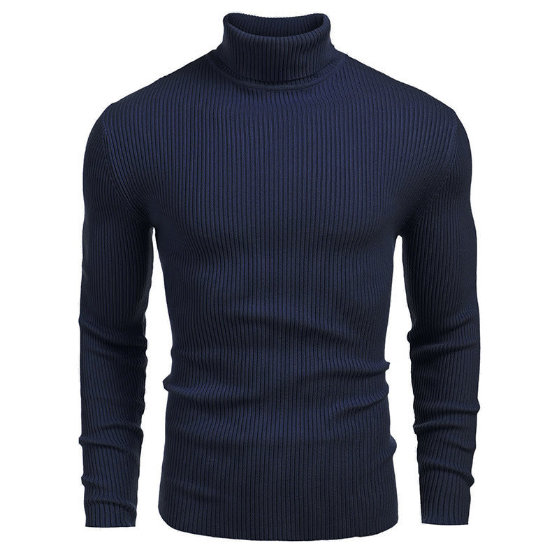 Herren Rollkragenpullover aus feinem Rippstrick ModeGeist
