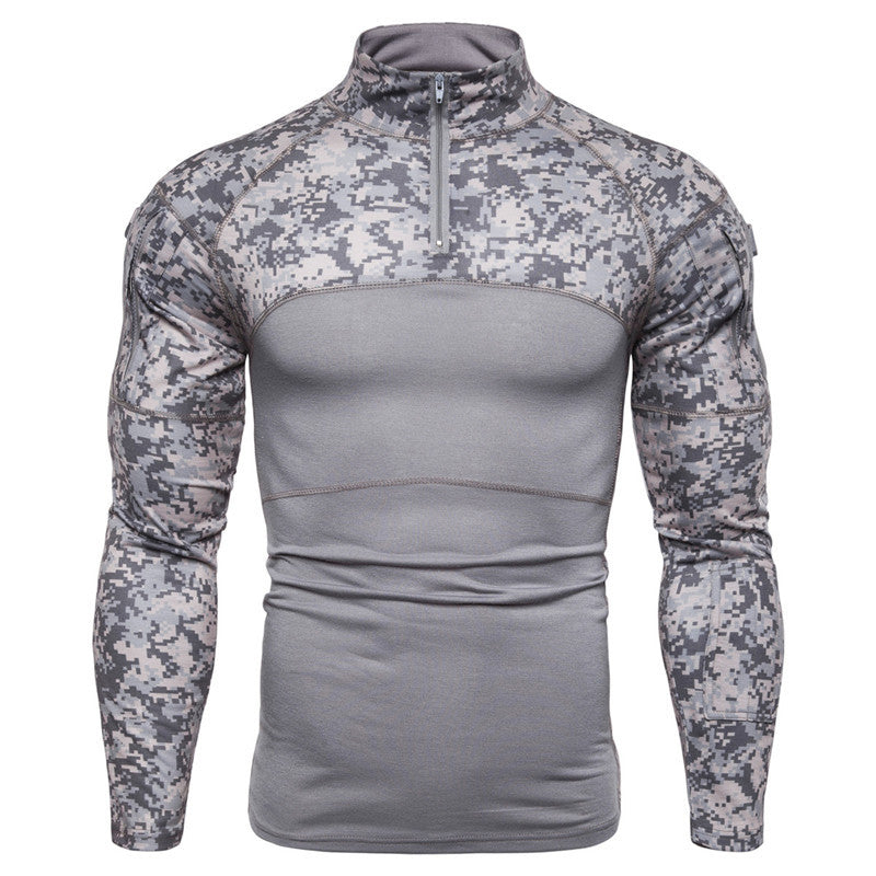 Herren Funktionsshirt mit Stehkragen und Reißverschluss ModeGeist