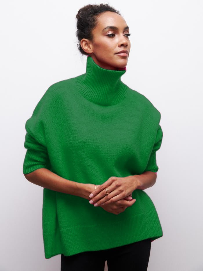 Damen kuscheliger Rollkragenpullover ModeGeist