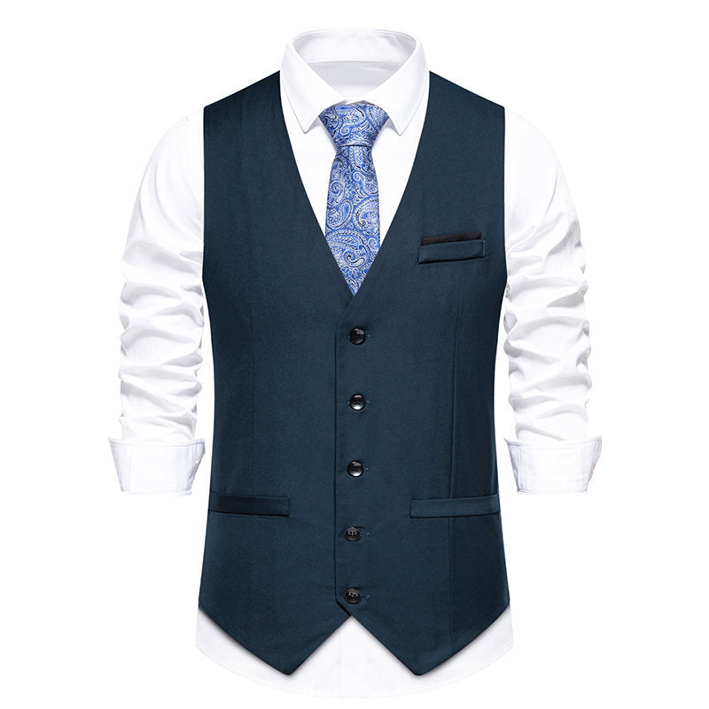 Herren elegante Anzugweste mit feiner Struktur und hochwertigem Material ModeGeist