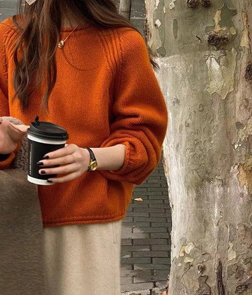 Damen Strickpullover mit lässiger Silhouette undmodernen Details ModeGeist