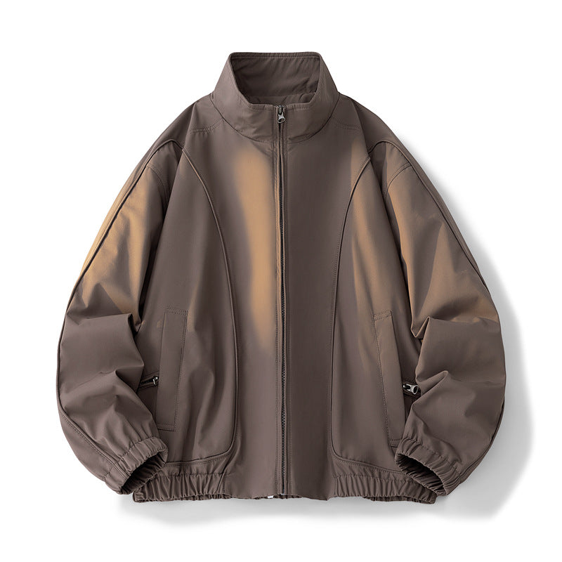 Damen hochschneiderte Übergangsjacke mit elastischem Bund und praktischen Taschen ModeGeist