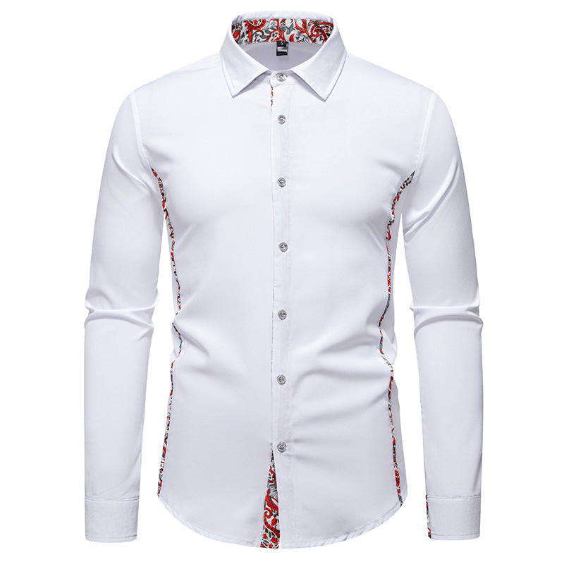 Herren Langarmhemd mit floralem Design und modernem Schnitt ModeGeist