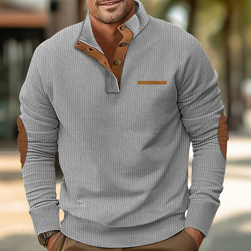 Herren Strickpullover mit kontrastierenden Design-Elementen ModeGeist