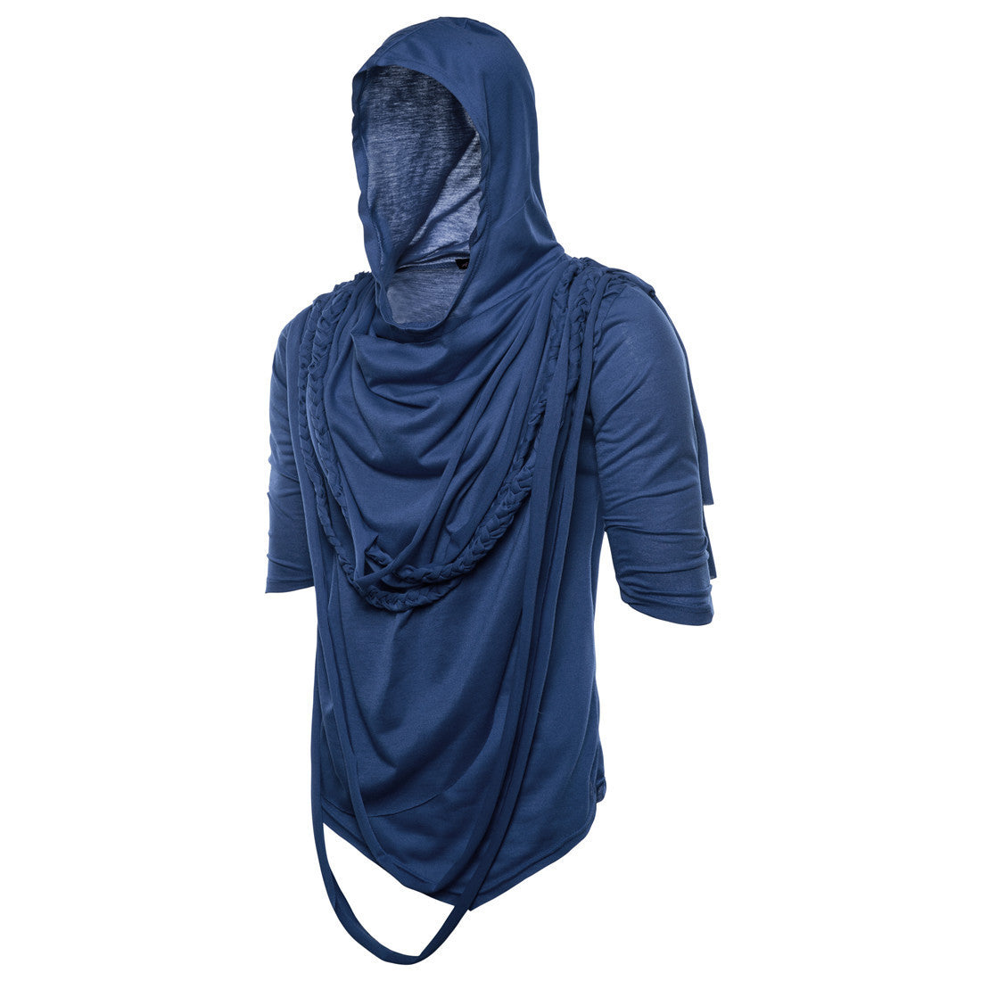 Herren Kapuzenoberteil mit innovativem Design und einzigartiger Drapierung ModeGeist