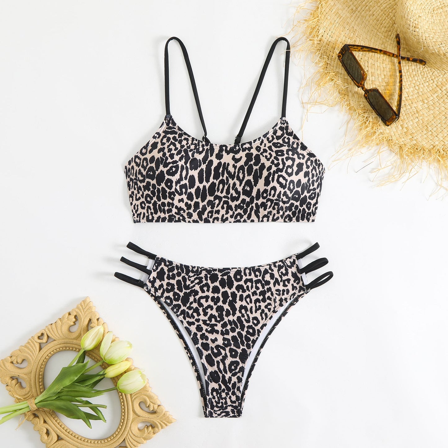 Stylish, Modern Tiered Bikini Set for Women