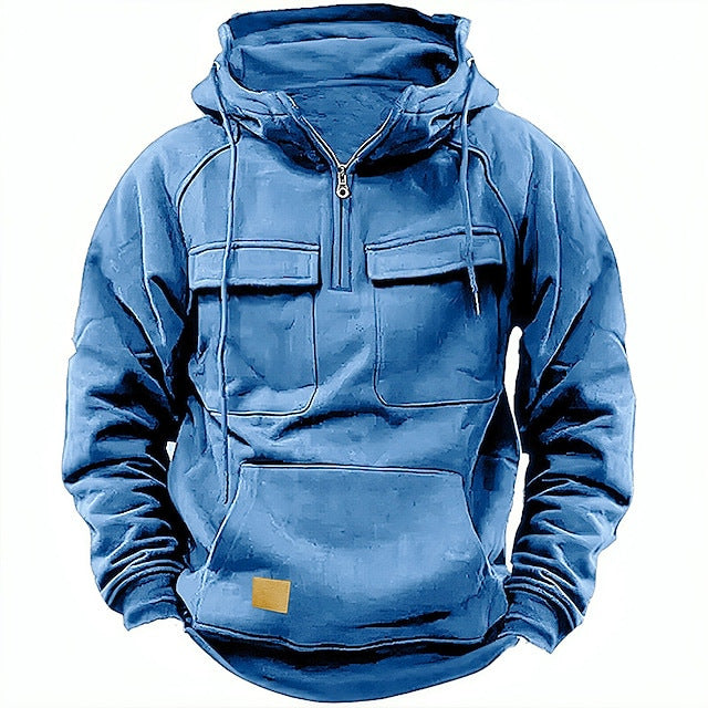 Herren lässiger Kapuzenpullover mit praktischen Taschen und modernem Schnitt ModeGeist