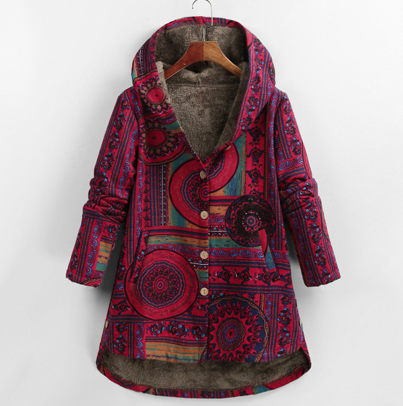 ModeGeist | gestrickte Winterjacke - schickes warmes Hoodie-Jackett