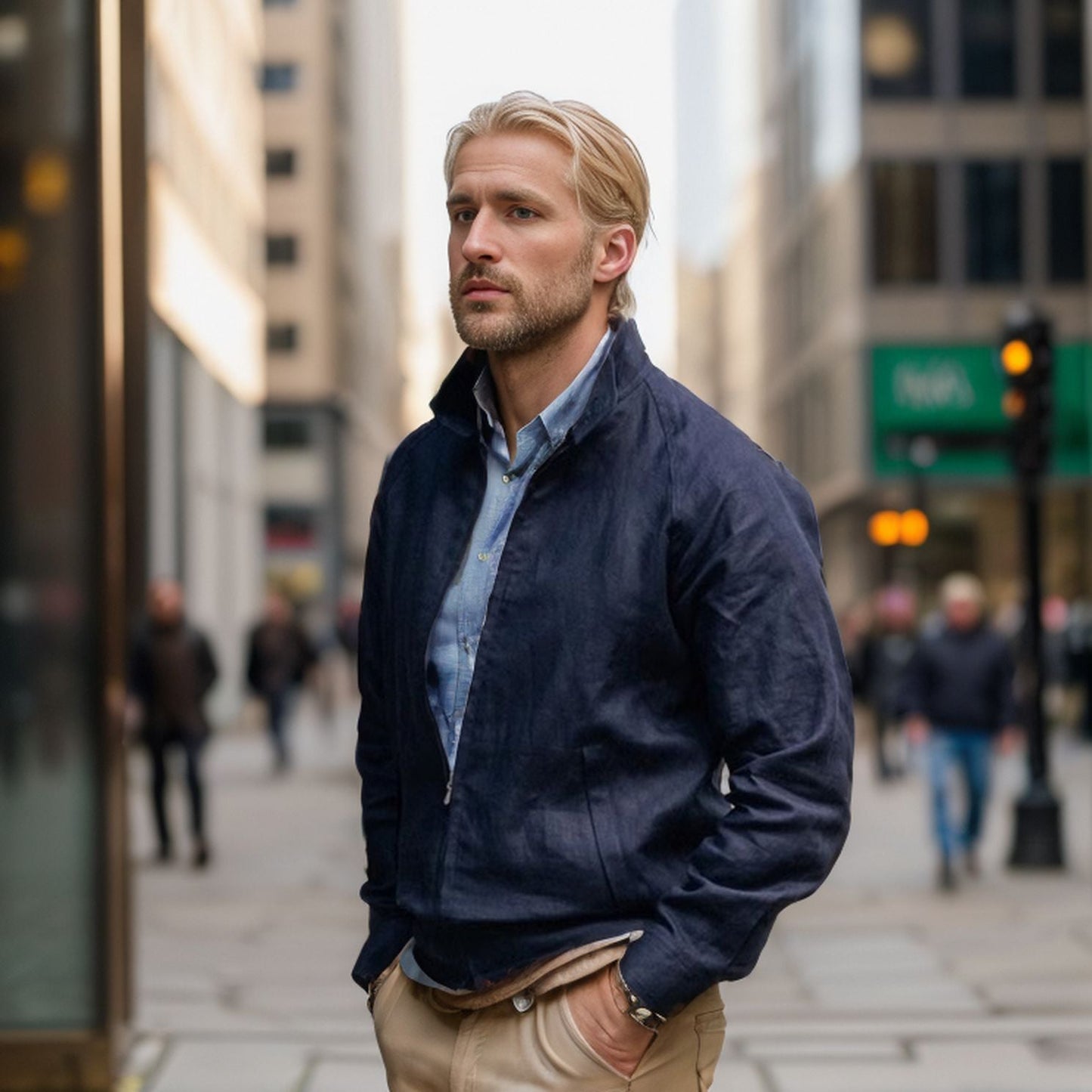 Herren leichte Übergangsjacke ModeGeist