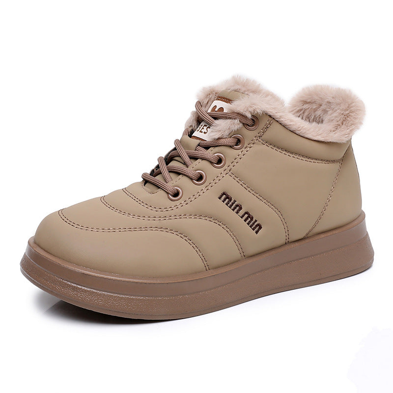 Damen Wärmende High-Top Sneakers mit kuscheligem Innenfutter und rutschfester Sohle ModeGeist