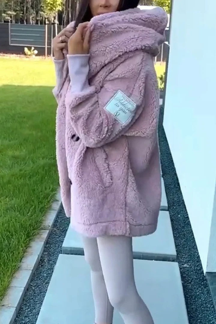 Damen Oversized Teddyjacke ModeGeist