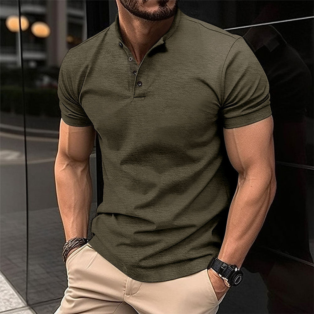 Herren Polohemd mit Knopfleiste und Kurzarm ModeGeist