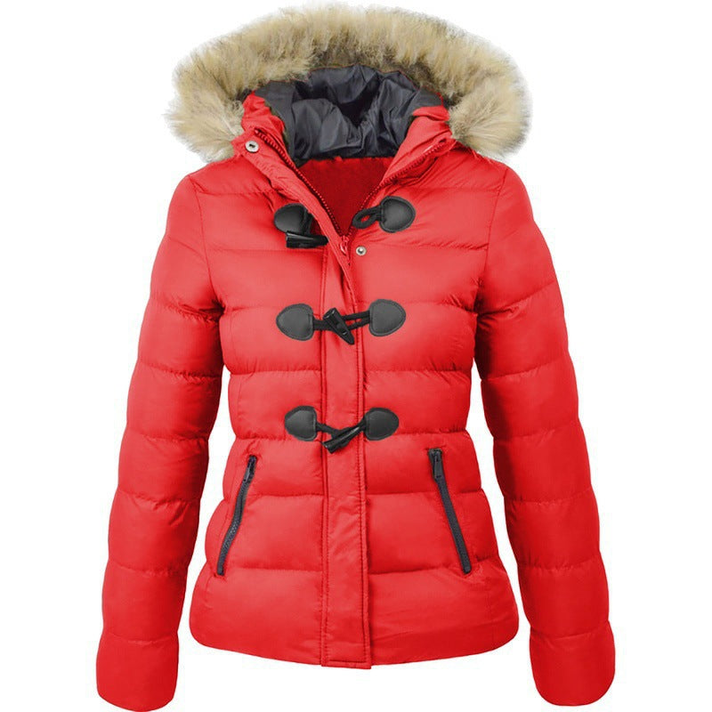 Damen Wintersicherheitsjacke mit abnehmbarer Kapuze ModeGeist