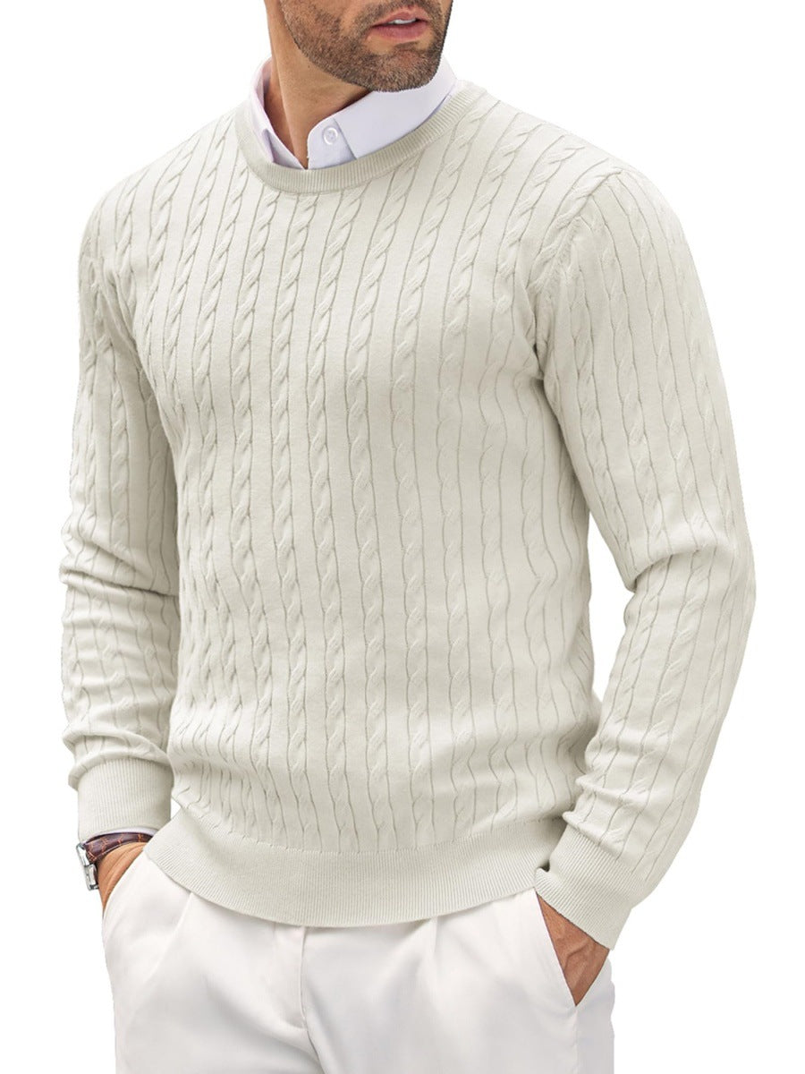 Herren Strickpullover mit Fischgratmuster ModeGeist