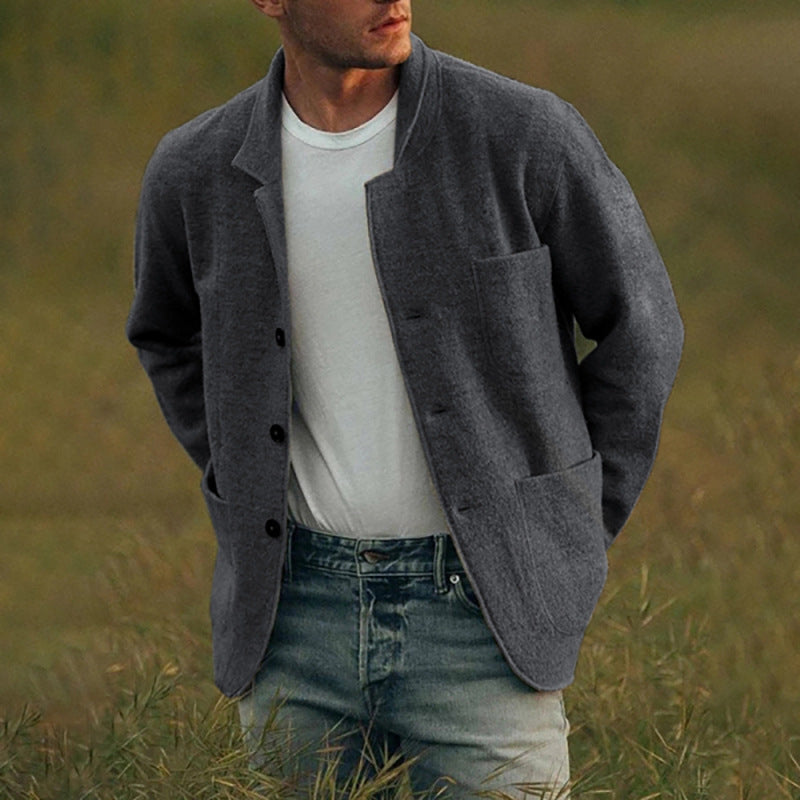 Herren bequemer und stilvoller Cardigan mit praktischen Taschen ModeGeist