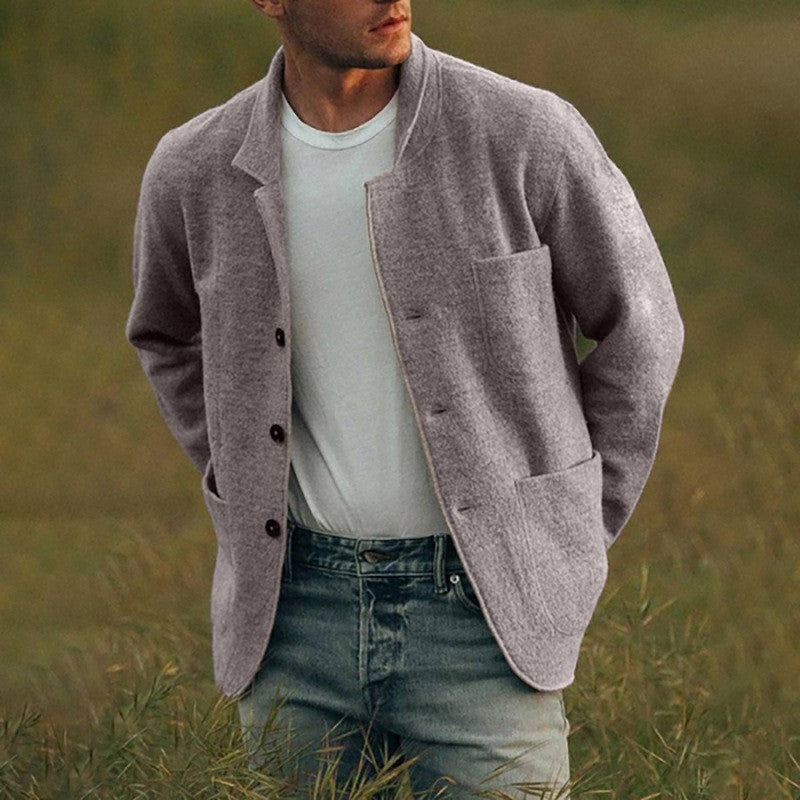 Herren lässige Cardigan-Jacke ModeGeist