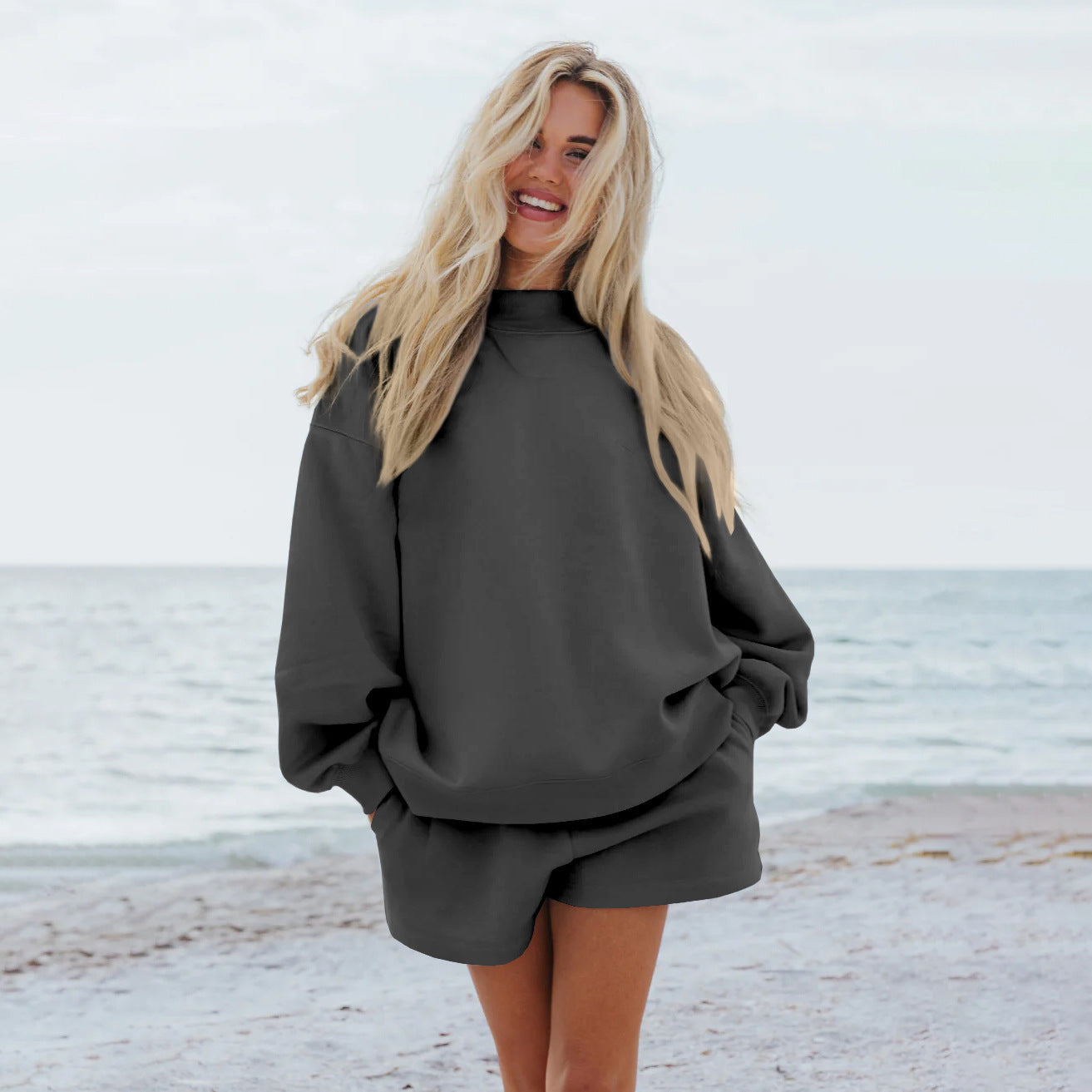 Damen Oversize-Sweatshirt mit Raglanärmeln ModeGeist