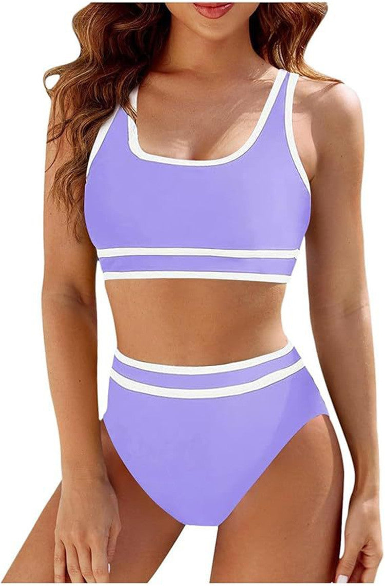 Komfortable Damen Sport-Bikini Sets mit hoher Taille von MODEGEIST