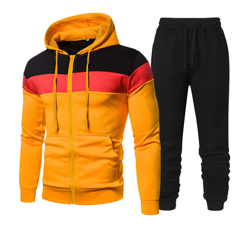 Herren sportliches Freizeit-Set mit modischem Farbblockdesign ModeGeist